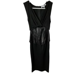 Black Corset V-Neck Dress